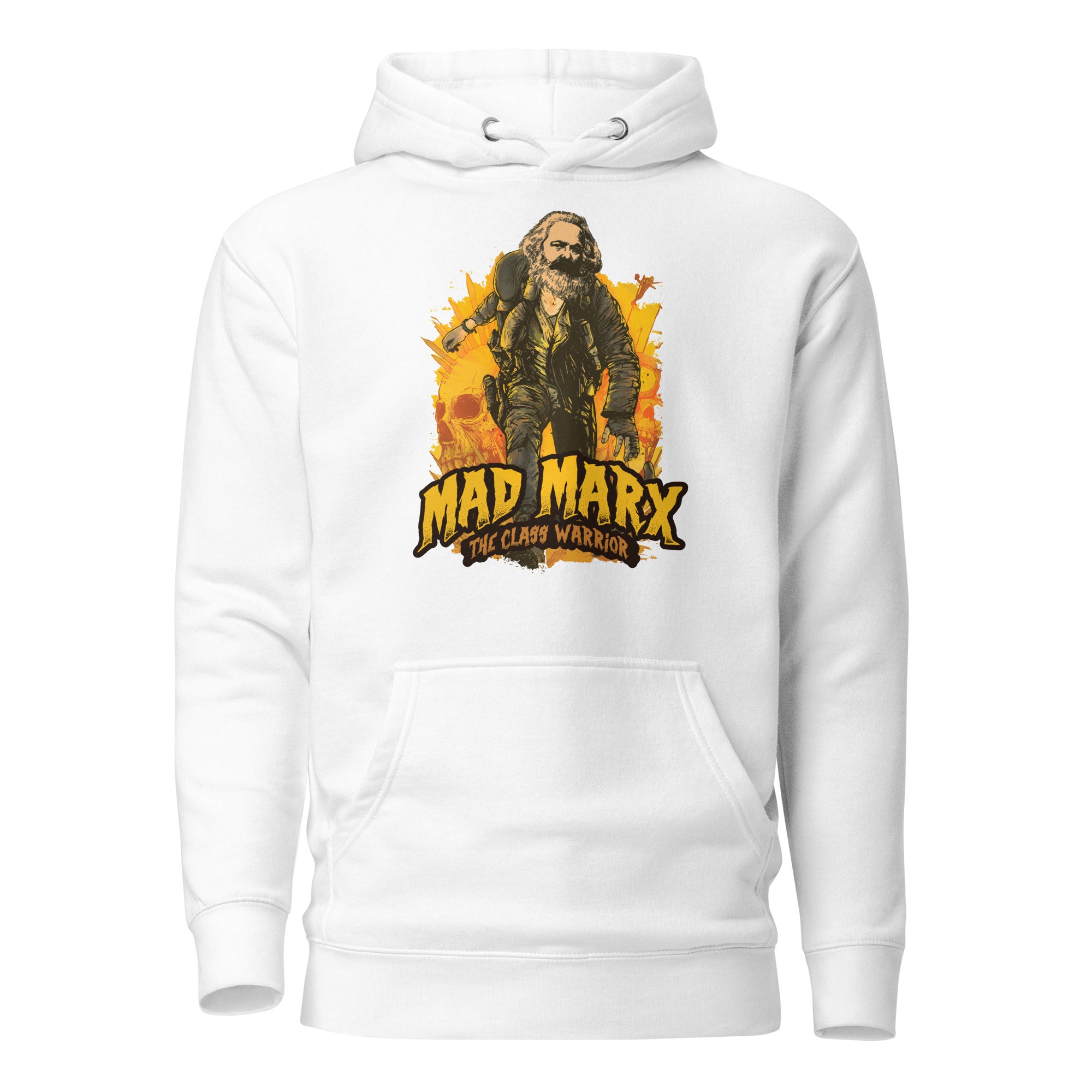 Mad Marx - The Class Warrior - Premium Hoodie - White - The Philosopher's Shirt