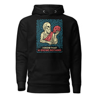 I know that AI knows nothing - Premium Hoodie - Black / S