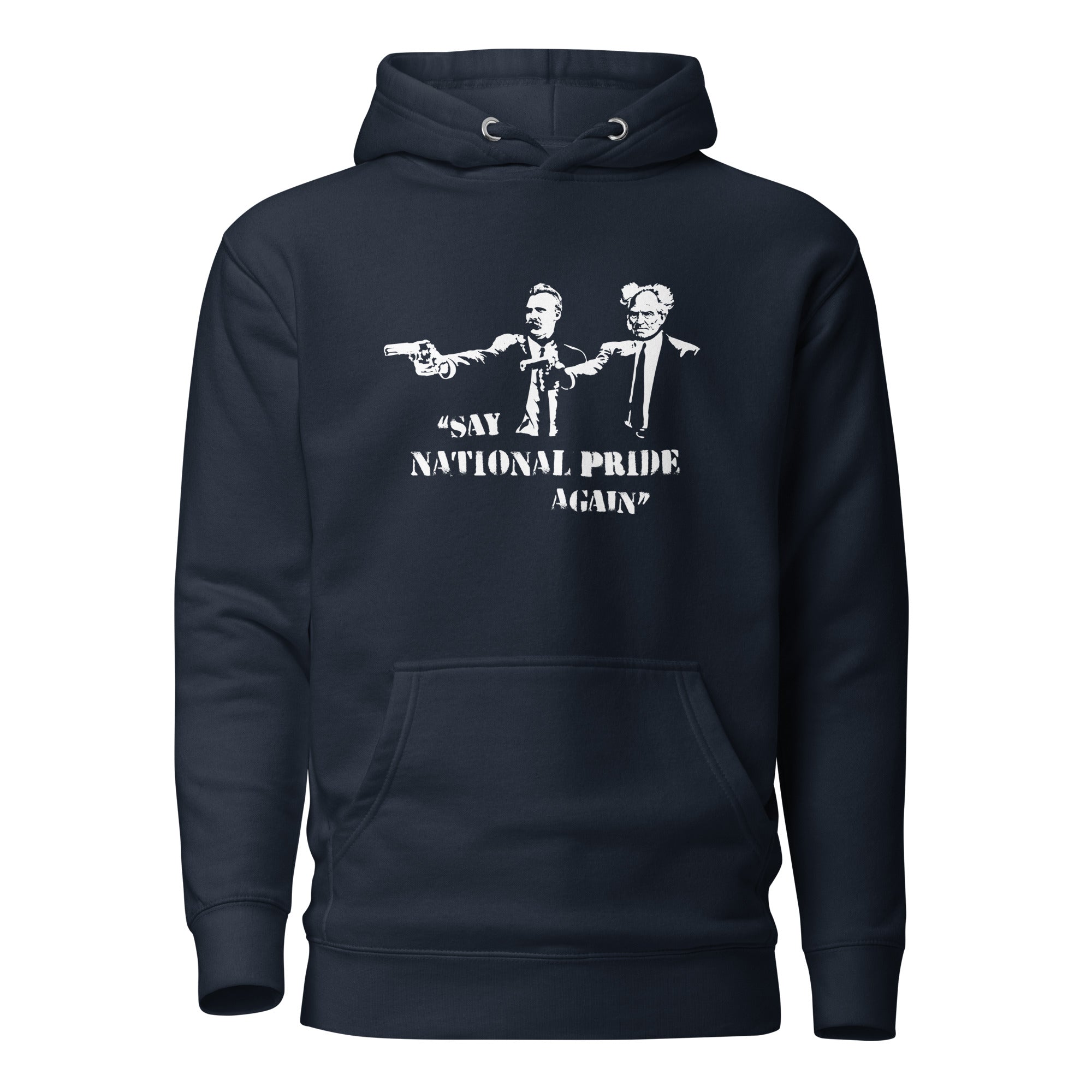 Philo Fiction: Nietzsche & Schopenhauer - Premium Hoodie - The Philosopher's Shirt