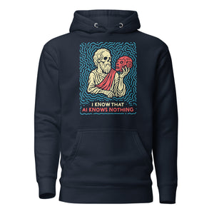 I know that AI knows nothing - Premium Hoodie