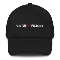 Virtue over Victory - Embroidered - Cap - Black