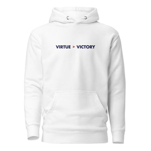 Tugend über Sieg - bestickt - Premium Hoodie
