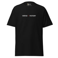 Virtue over Victory - Embroidered - Unisex Classic T-Shirt - Black / S
