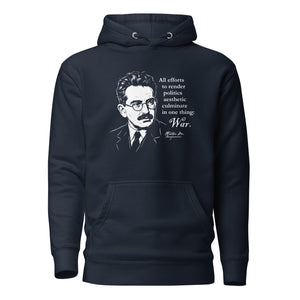 Walter Benjamin Quote - Premium Hoodie