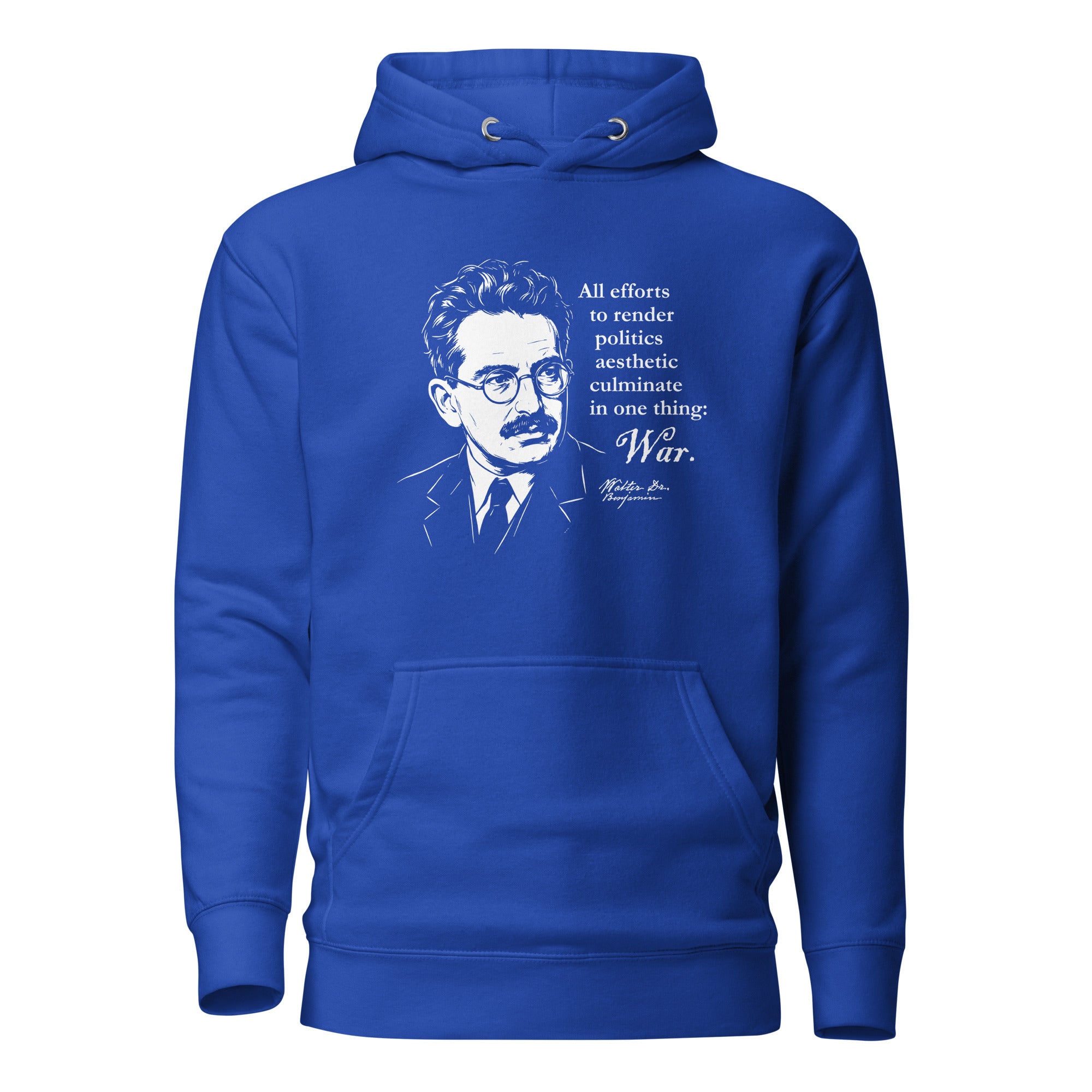Walter Benjamin Quote - Premium Hoodie - The Philosopher's Shirt