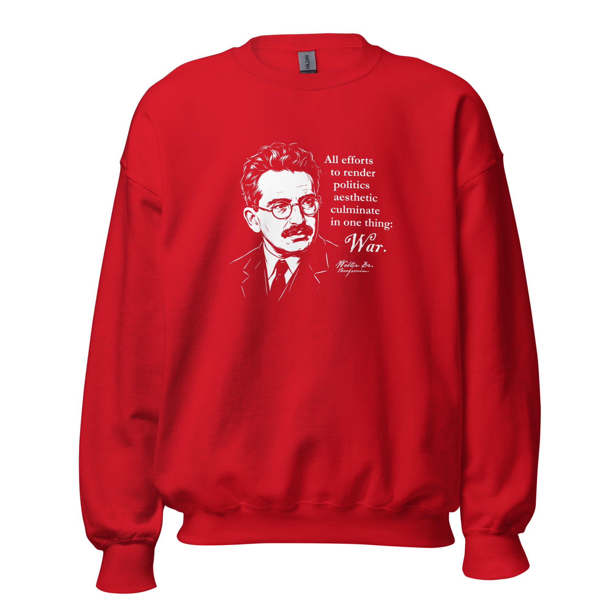 Walter Benjamin Quote - Sweatshirt - The Philosopher's Shirt