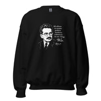 Walter Benjamin Quote - Sweatshirt - Black / S