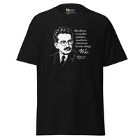 Walter Benjamin Quote - Unisex Classic T-Shirt - Black / S
