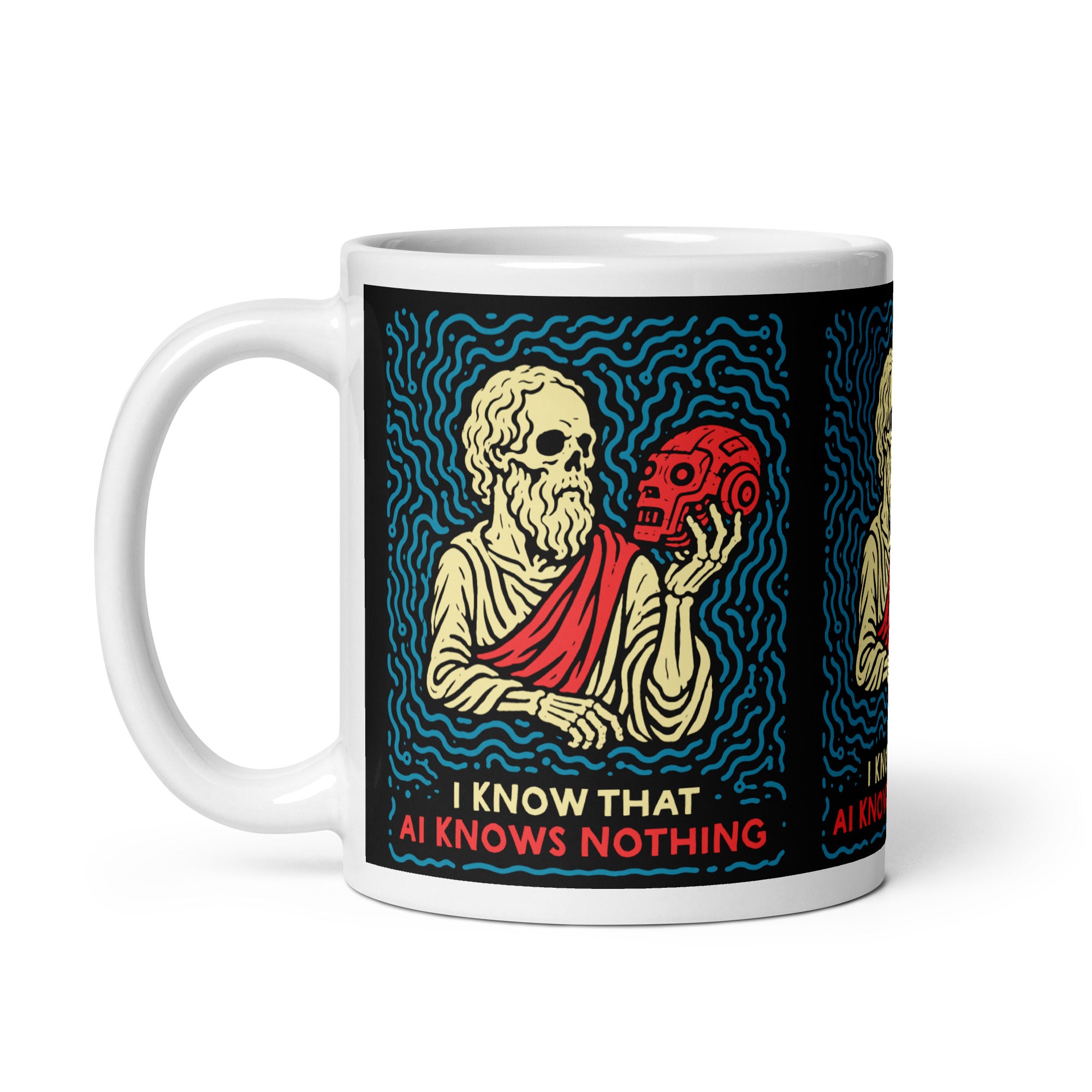 I know that AI knows nothing - Mug - The Philosopher's Shirt
