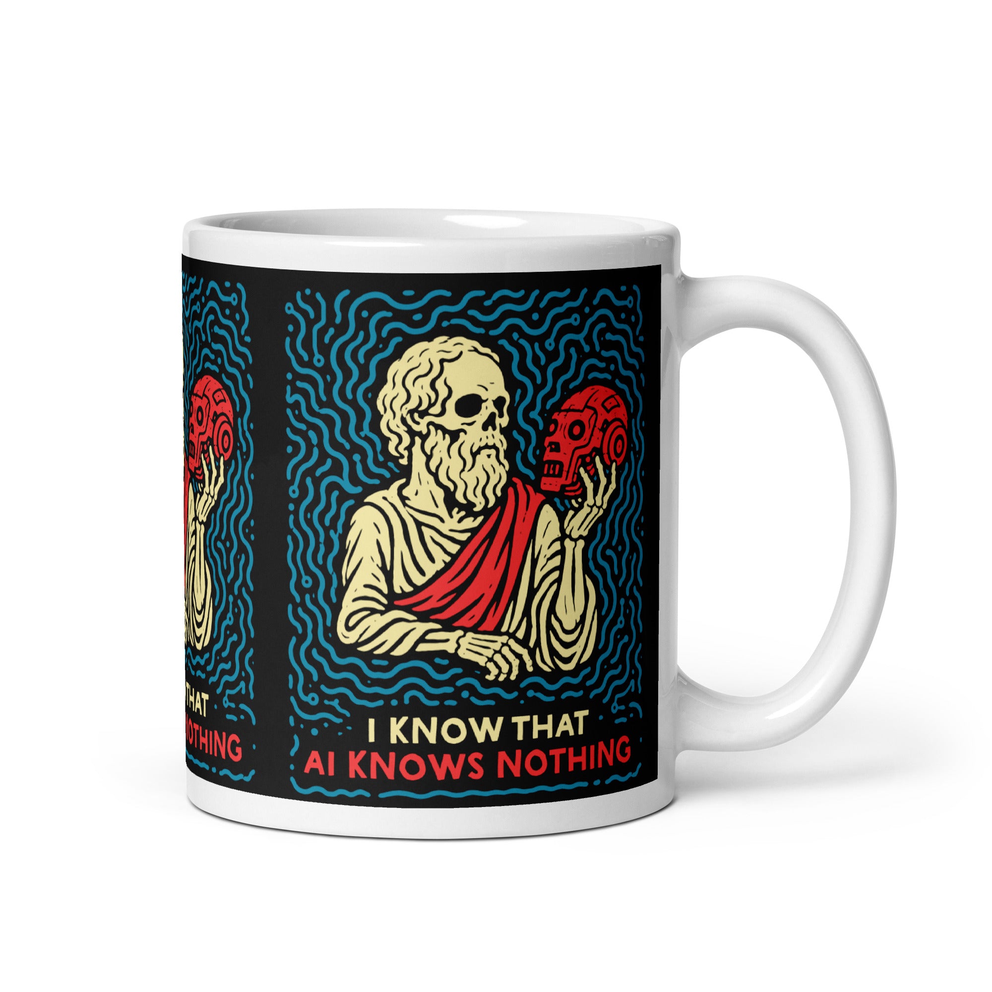 I know that AI knows nothing - Mug - The Philosopher's Shirt