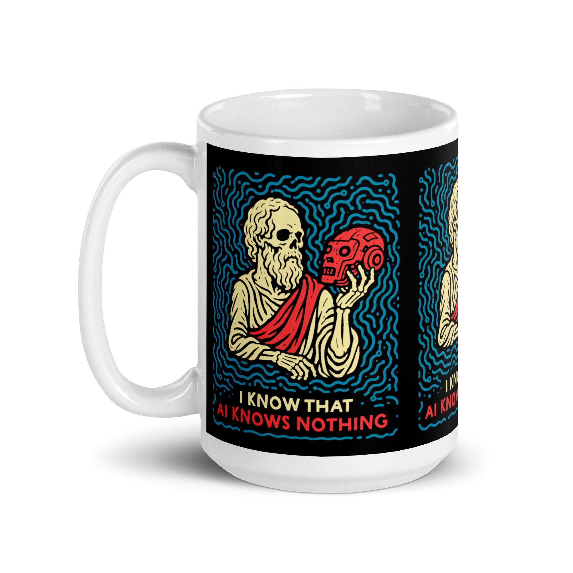 I know that AI knows nothing - Mug - The Philosopher's Shirt