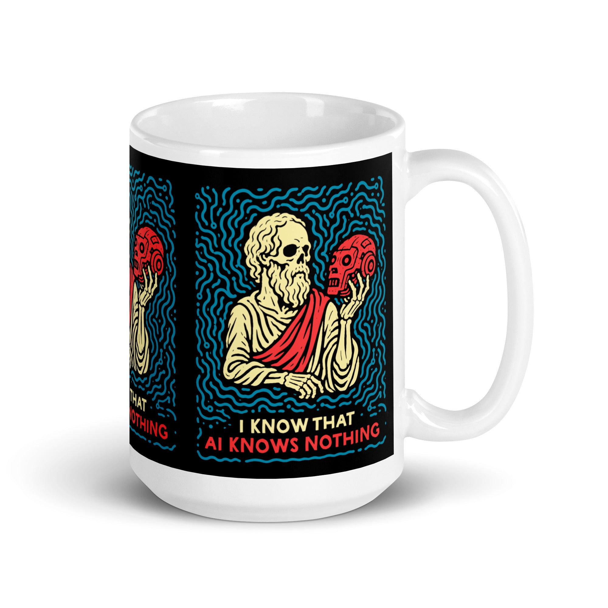 I know that AI knows nothing - Mug - The Philosopher's Shirt