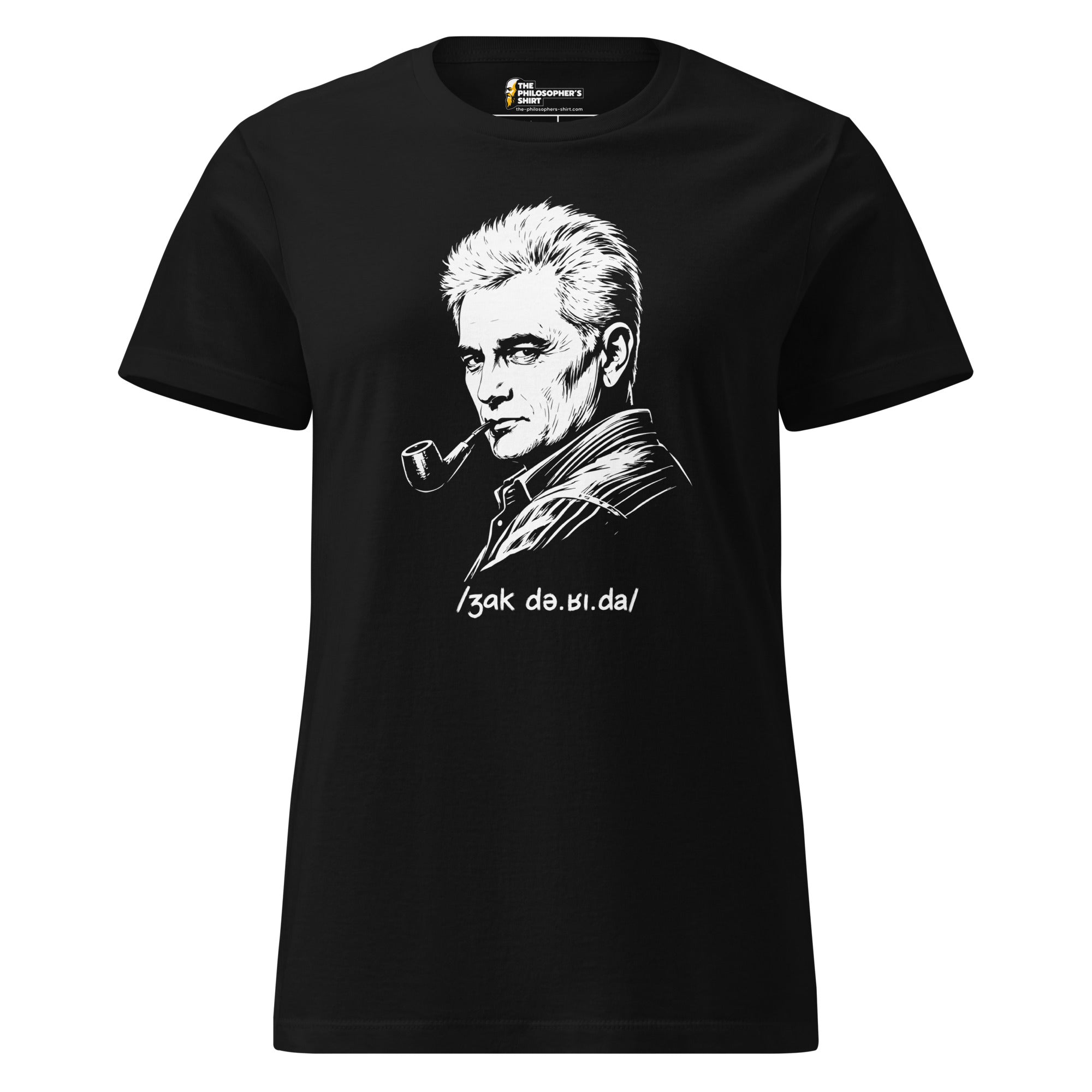 Jacques Derrida Portrait - Women’s T-shirt - The Philosopher's Shirt