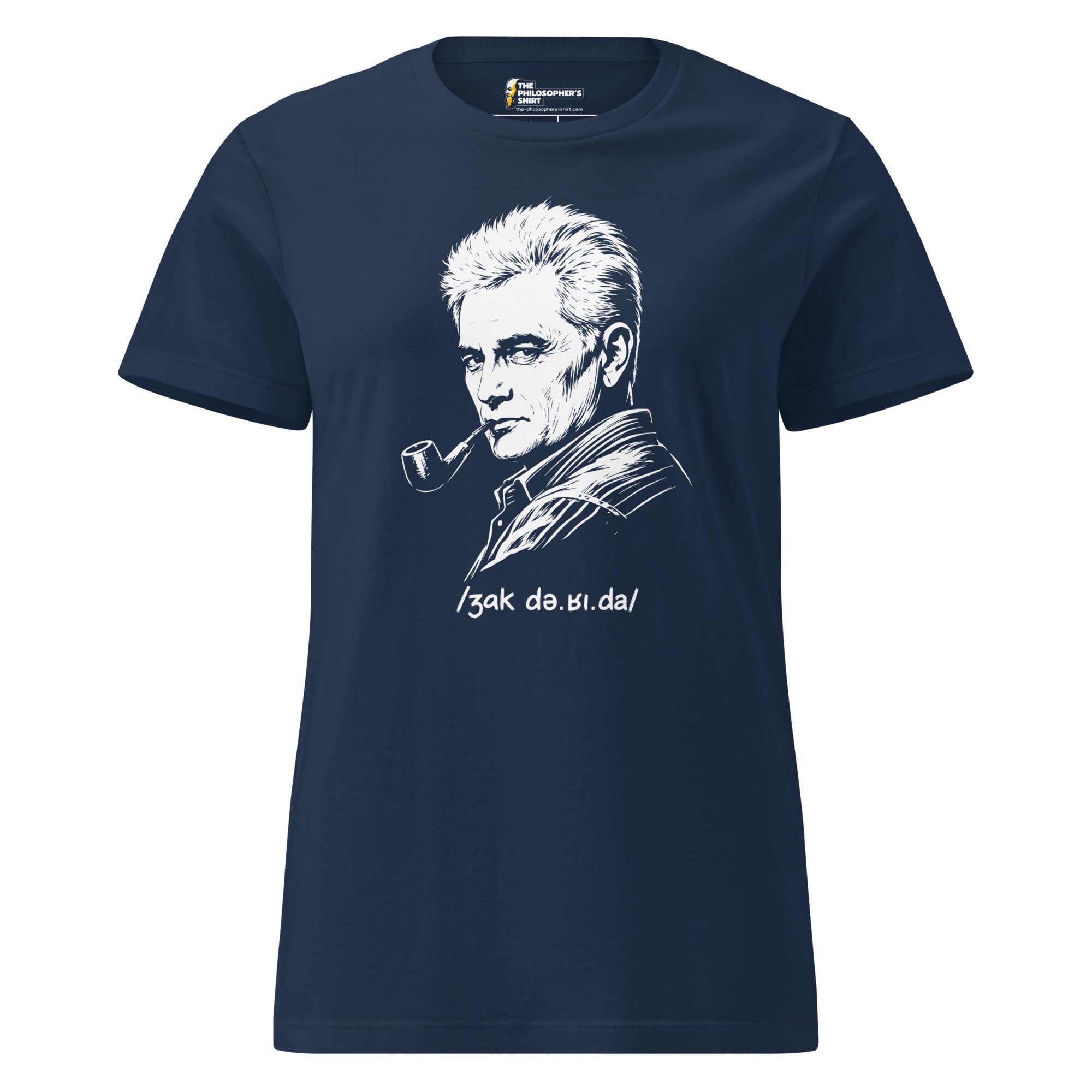 Jacques Derrida Portrait - Women’s T-shirt - The Philosopher's Shirt