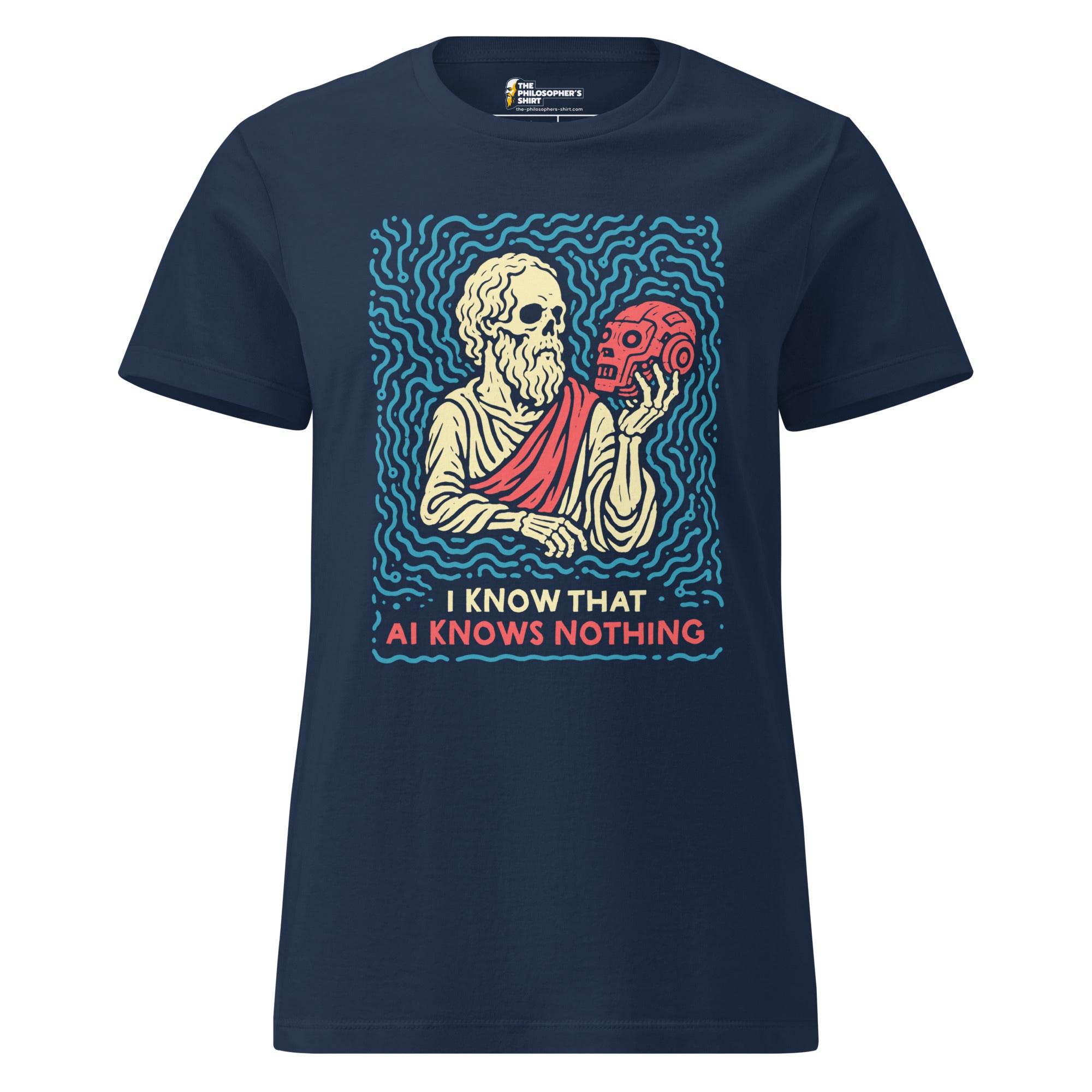 I know that AI knows nothing - Women’s T-shirt - The Philosopher's Shirt