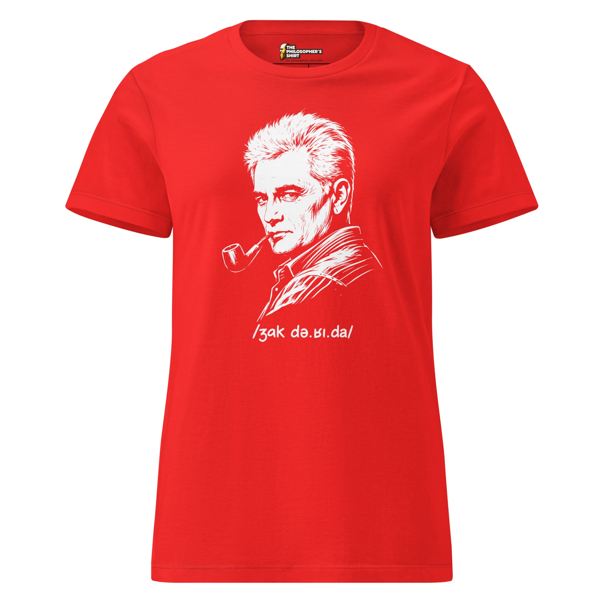 Jacques Derrida Portrait - Women’s T-shirt - The Philosopher's Shirt